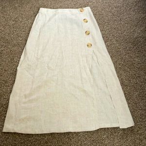 High waisted Button Skirt